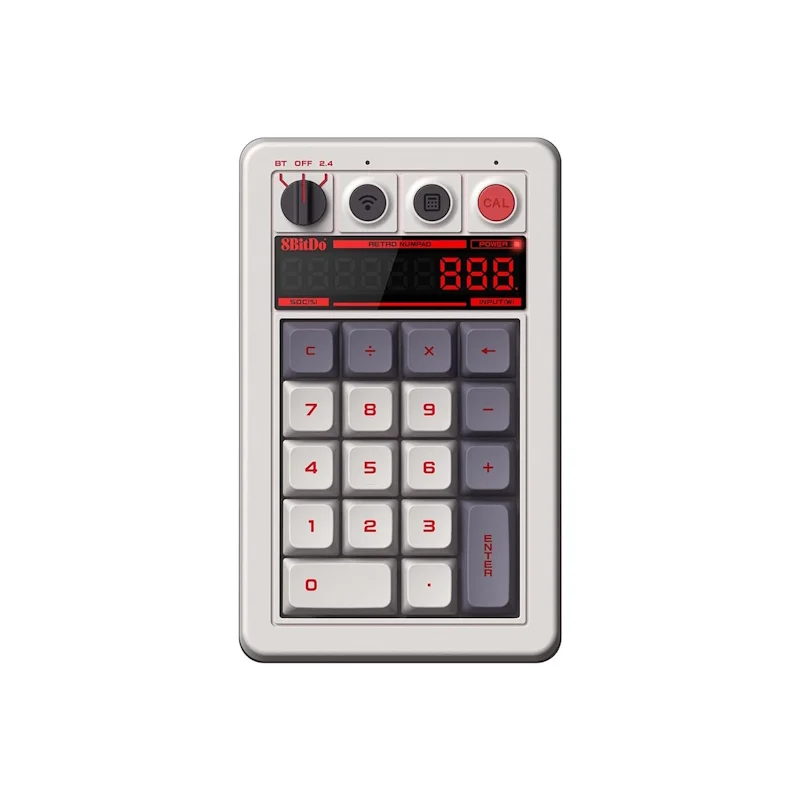Φωτογραφία προϊόντος: 8BitDo Retro 18 Mechanical Numpad 2.4G/USB/Bluetooth (PBT Keycaps/Hot-Swappable/Mechanical Switches) N Edition