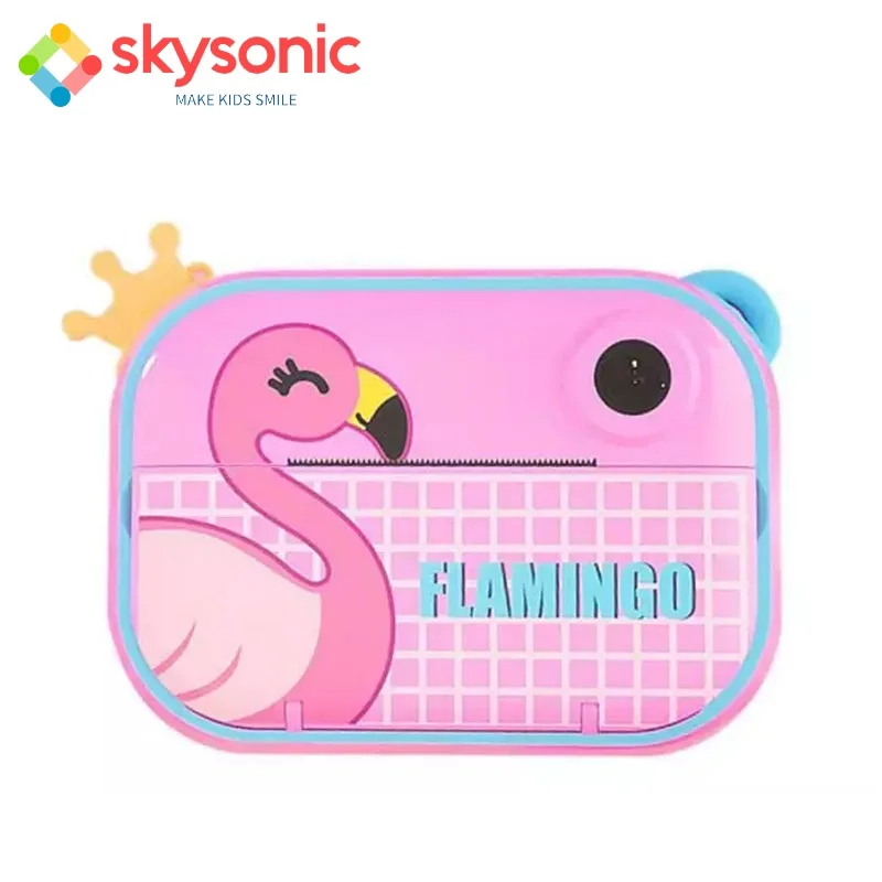 Φωτογραφία προϊόντος: Skysonic Instant Kids Camera με θερμικό εκτυπωτή και εφαρμογή WiFi (Ροζ Φλαμίνγκο)