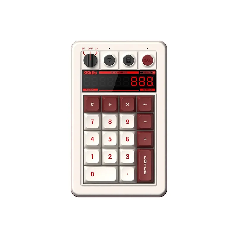 Φωτογραφία προϊόντος: 8BitDo Retro 18 Mechanical Numpad 2.4G/USB/Bluetooth (PBT Keycaps/Hot-Swappable/Mechanical Switches) Fami Edition