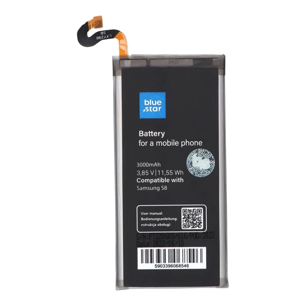Φωτογραφία προϊόντος: . Battery for Samsung Galaxy S8 3000 mah Li-Ion BS PREMIUM