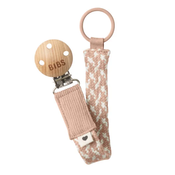 Φωτογραφία προϊόντος: Κλίπ Πιπίλας BIBS Paci Braid Blush/Ivory - 9401107