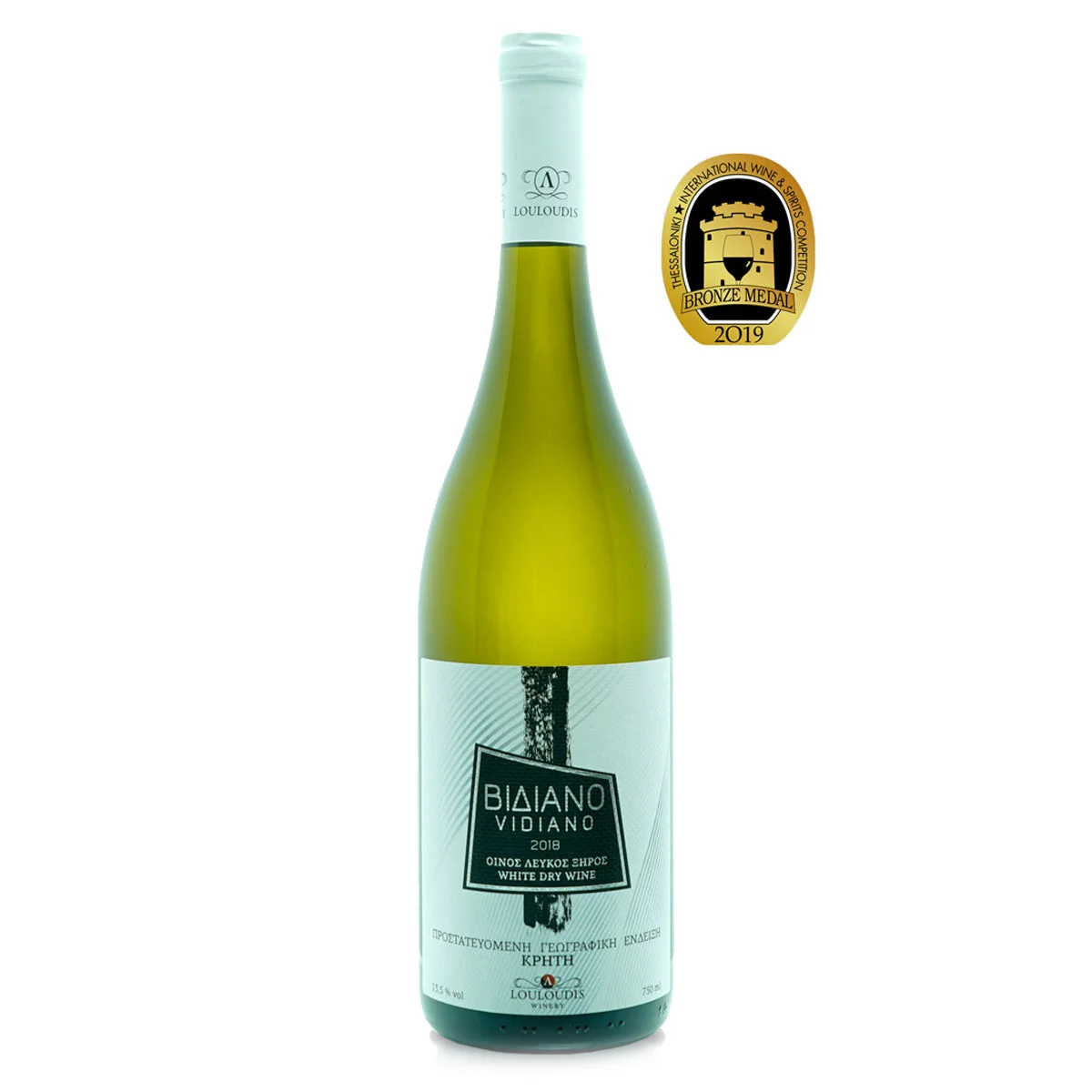 Φωτογραφία προϊόντος: Βιδιανό, Louloudis Winery, 2019, ΛΕΥΚΟΣ, 750ml, Ξηρός Οίνος, Ποικιλία Βιδιανό