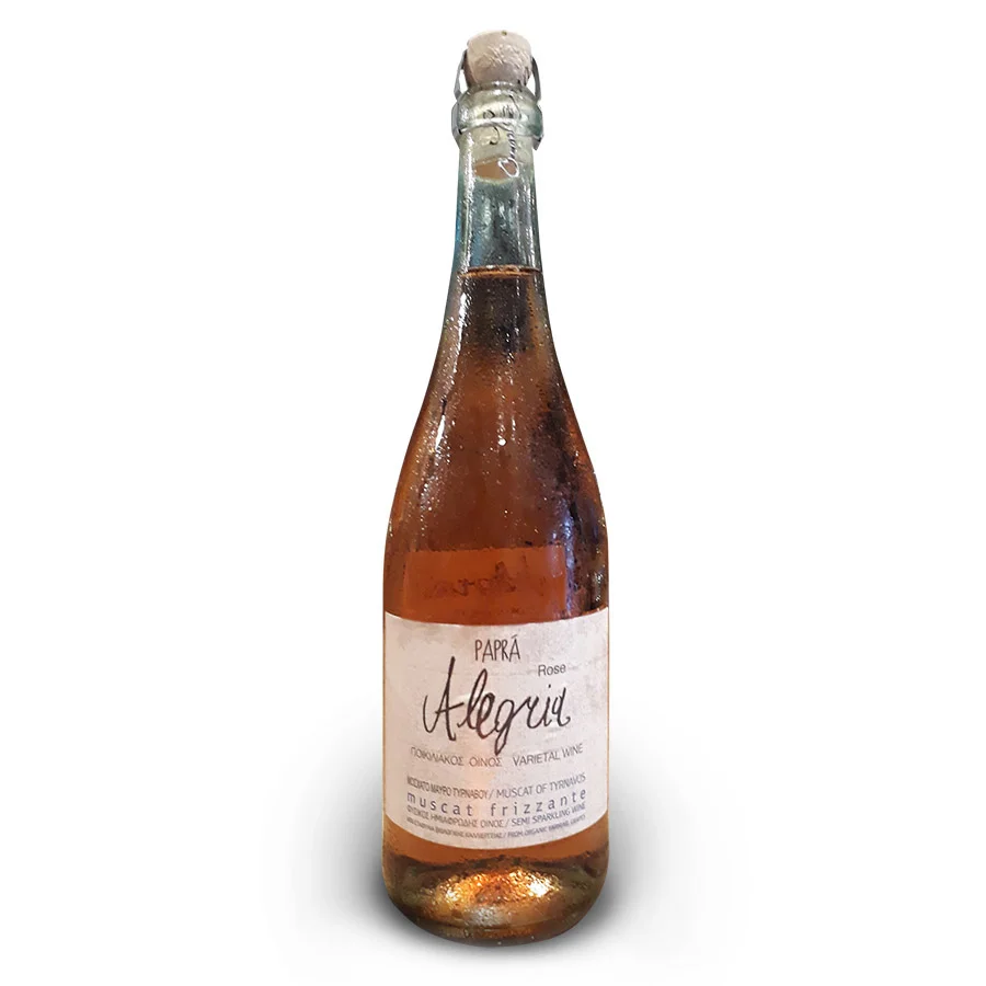 Φωτογραφία προϊόντος: ALEGRIA ROSE Κτήμα Παπρά, 750ml, Ημιαφρώδες, Ημίγλυκο, Μαύρο Μοσχάτο Τυρνάβου