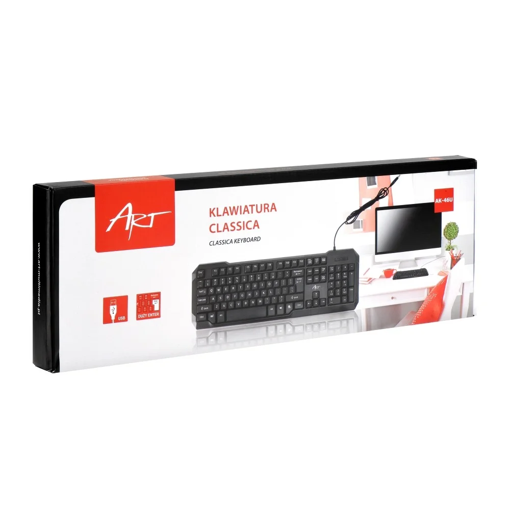 Φωτογραφία προϊόντος: . Keyboard Classic on USB black ART AK-46U