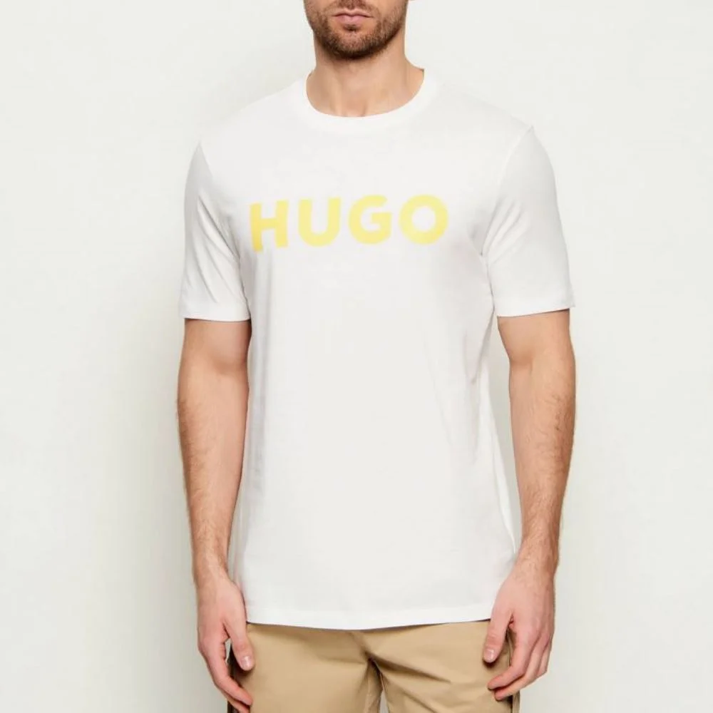 Φωτογραφία προϊόντος: HUGO ΑΝΔΡΙΚΟ T-SHIRT HUGO DULIVIO ΚΟΝΤΟΜΑΝΙΚΟ ΜΕ ΤΥΠΩΜΑ ΕΚΡΟΥ