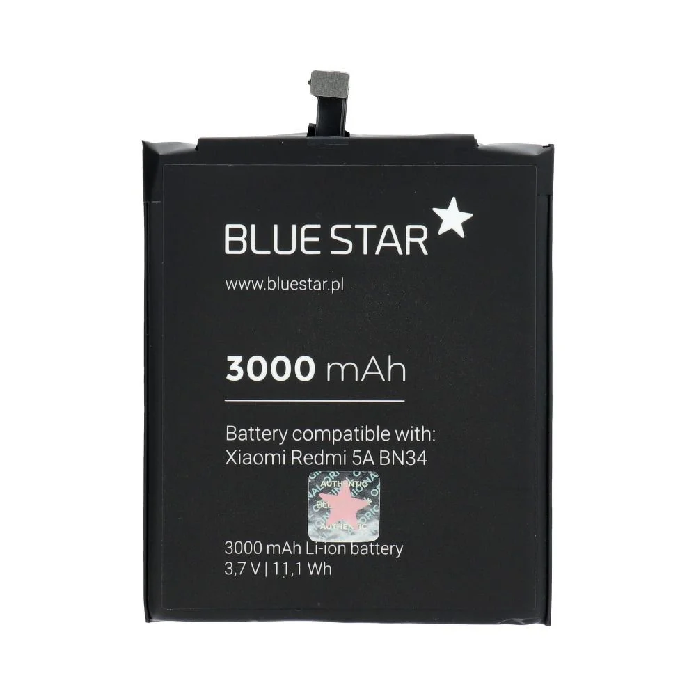 Φωτογραφία προϊόντος: Battery for Xiaomi Redmi 5A (BN34) 3000 mAh Li-Ion Blue Star