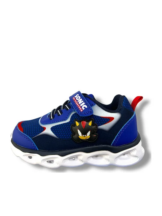 Φωτογραφία προϊόντος: Leomil Disney Sonic Shadow Sneakers με Φωτάκια & Αυτοκόλλητο Λουράκι