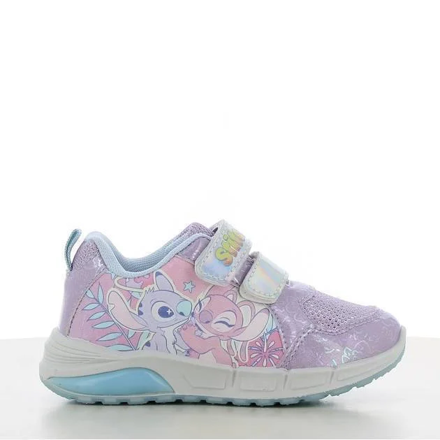 Φωτογραφία προϊόντος: Leomil Sneakers Disney Stitch με Φωτάκια & Αυτοκόλλητα Λουράκια