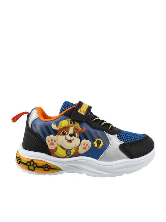 Φωτογραφία προϊόντος: Sneakers Leomil με Φωτάκια & Αυτοκόλλητο Λουράκι Μπλε με Σχέδιο Paw Patrol