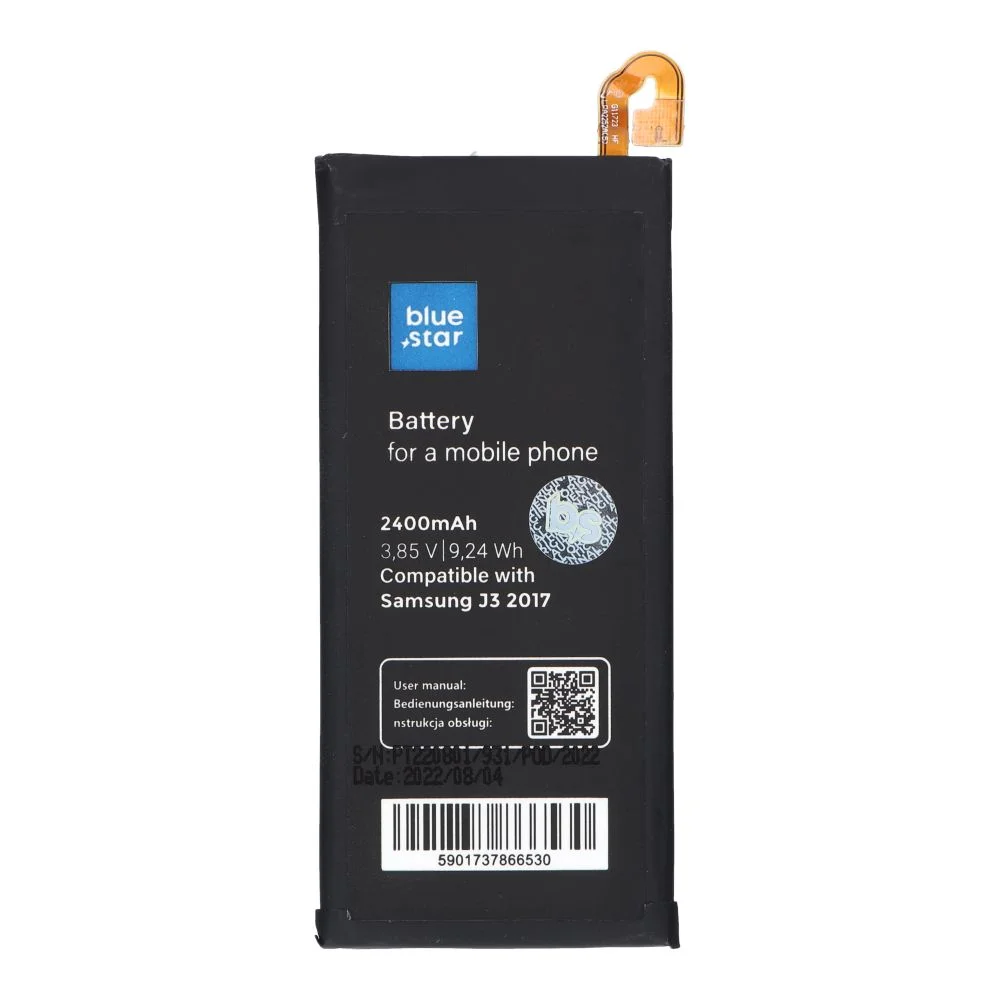 Φωτογραφία προϊόντος: . Battery for Samsung Galaxy J3 2017 2400 mAh Li-Ion Blue Star PREMIUM