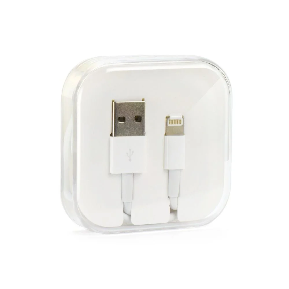 Φωτογραφία προϊόντος: . Cable USB for iPhone Lightning 8-pin HD4 1 meter white BOX