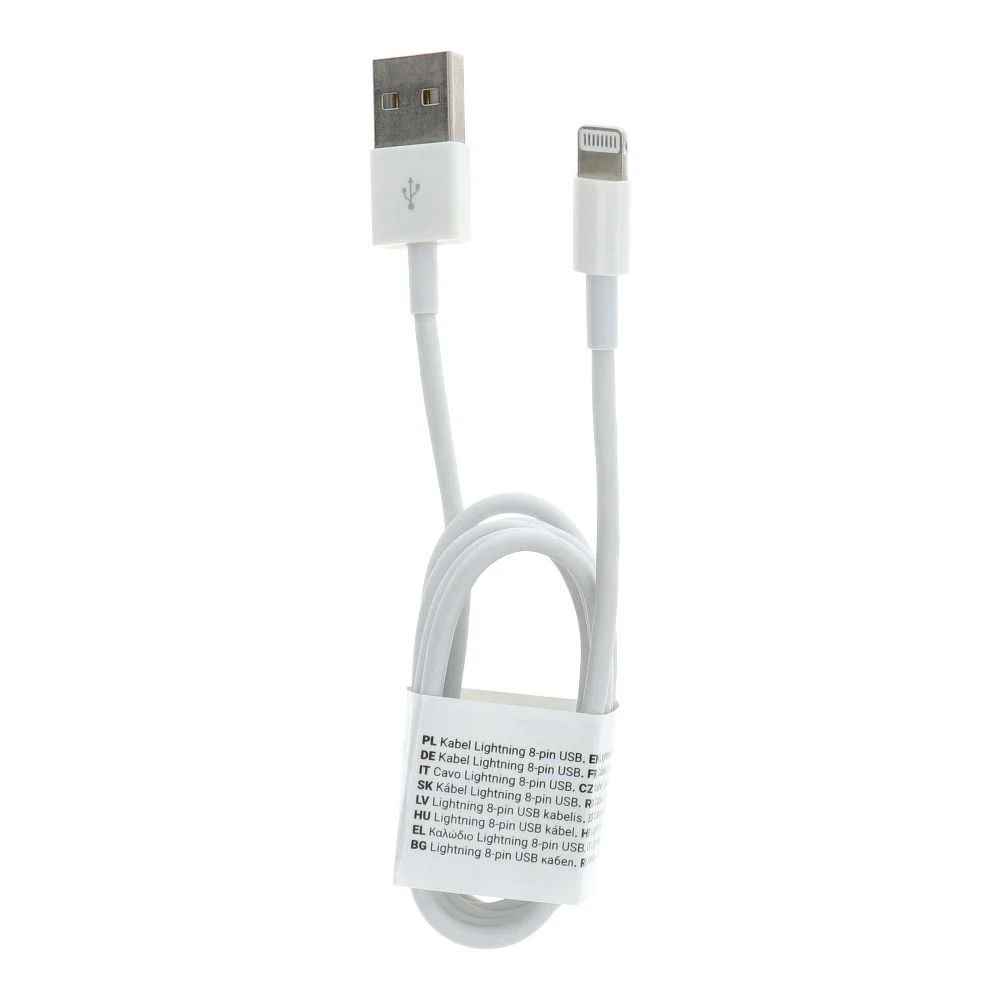 Φωτογραφία προϊόντος: . Cable USB for iPhone Lightning 8-pin C601 1 meter white