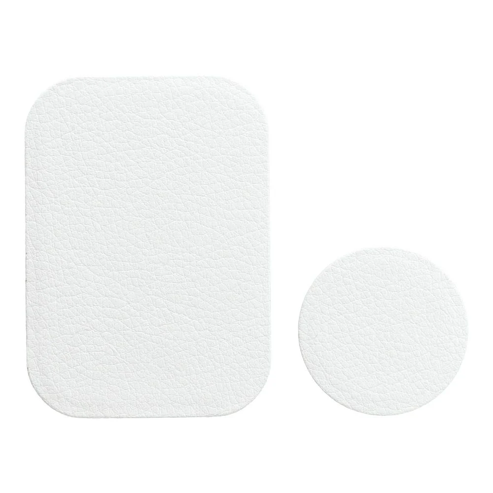 Φωτογραφία προϊόντος: . Badget for magnet car holder leather white