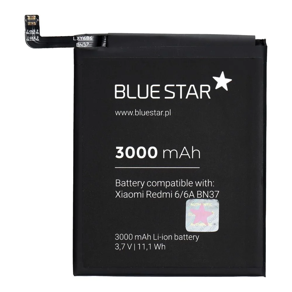 Φωτογραφία προϊόντος: . Battery for Xiaomi Redmi 6/6A (BN37) 3000 mAh Li-Ion Blue Star