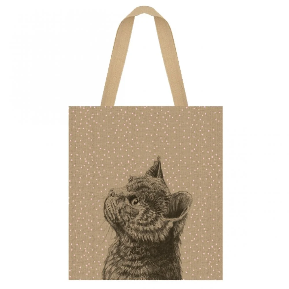 Φωτογραφία προϊόντος: All For Paws Τσάντα για Ψώνια Shopping Bag από Γιούτα με Σχέδιο Γάτα 52x46cm