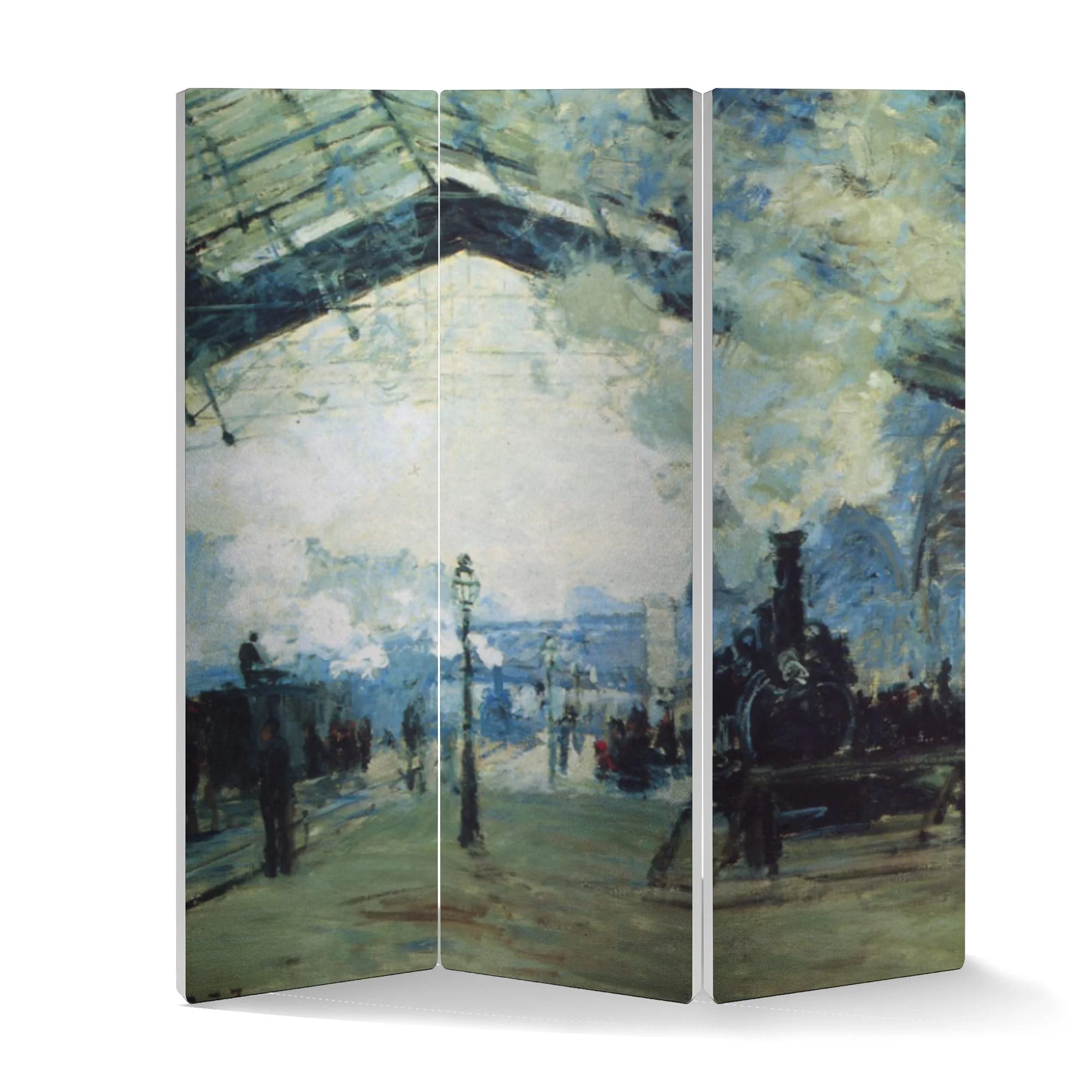 Φωτογραφία προϊόντος: OEM Παραβάν Oscar Claude Monet Ο σιδηροδρομικός σταθμός του Saint Lazare στο Παρίσι!