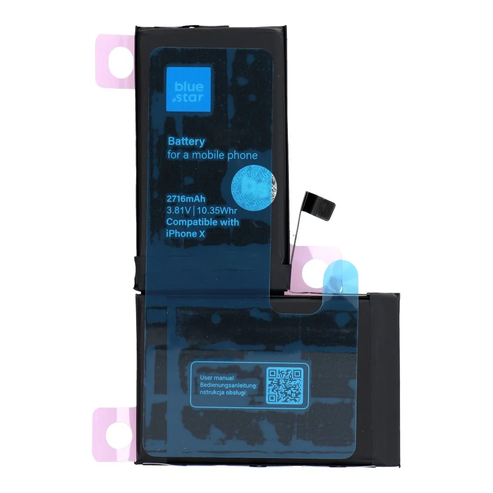 Φωτογραφία προϊόντος: . BLUE STAR HQ battery for IPHONE X 2716 mAh