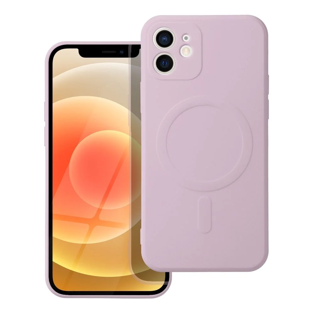 Φωτογραφία προϊόντος: . Case for iPhone 12 Silicone Mag Cover compatible with MagSafe pink