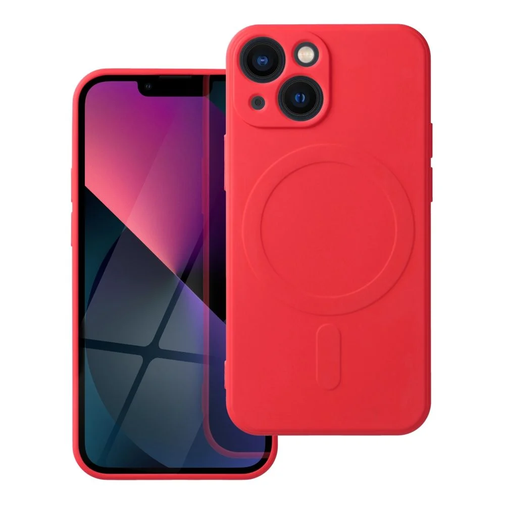 Φωτογραφία προϊόντος: . Silicone Mag Cover case for IPHONE 13 MINI red