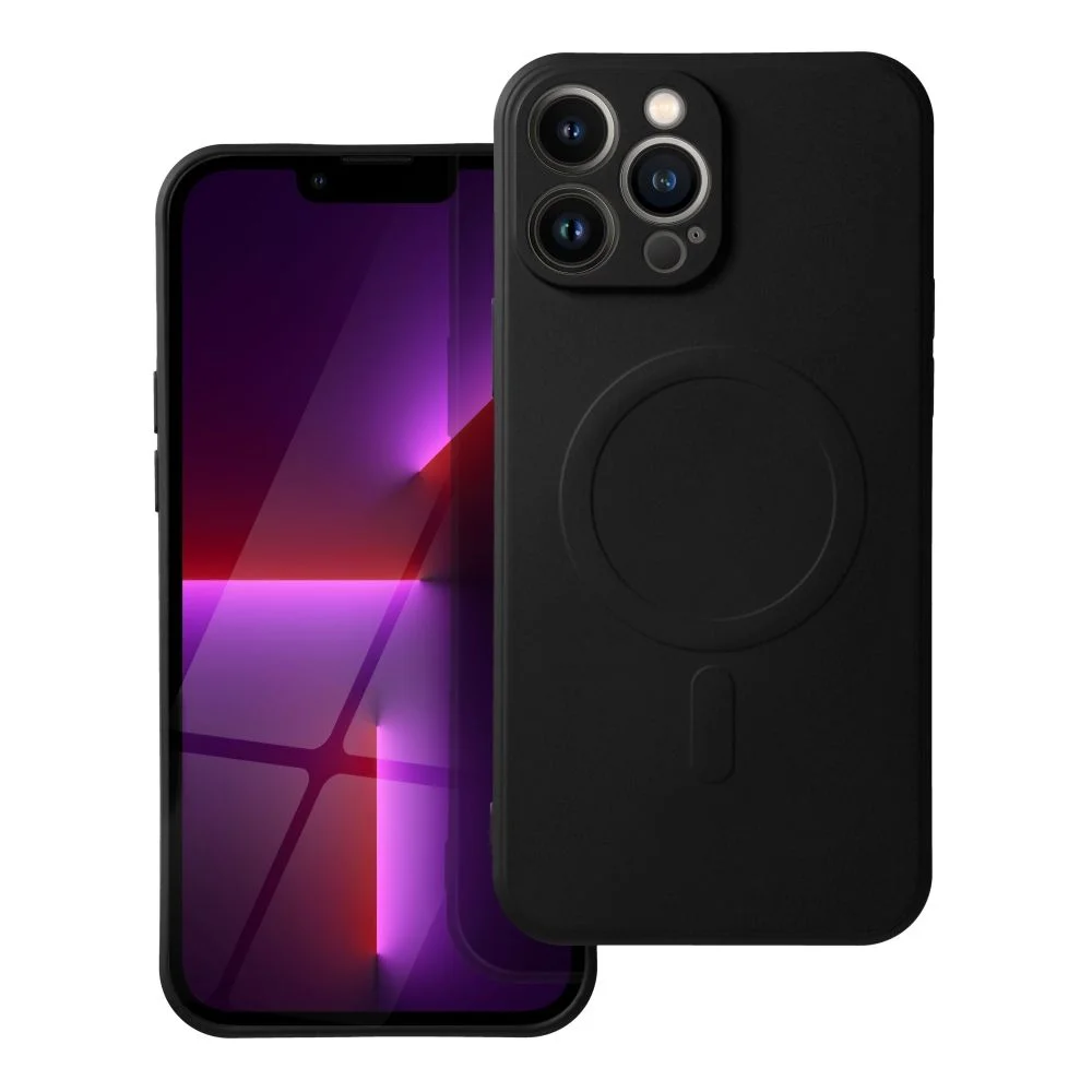 Φωτογραφία προϊόντος: . Silicone Mag Cover case for IPHONE 13 PRO MAX black