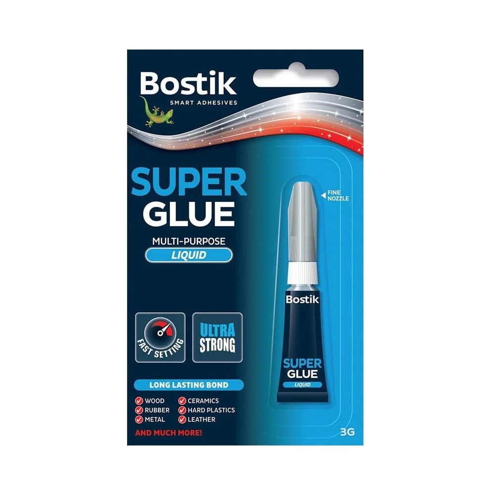 Φωτογραφία προϊόντος: Bostik Κόλλα Στιγμής Super Glue Liquid 3gr - 30813340