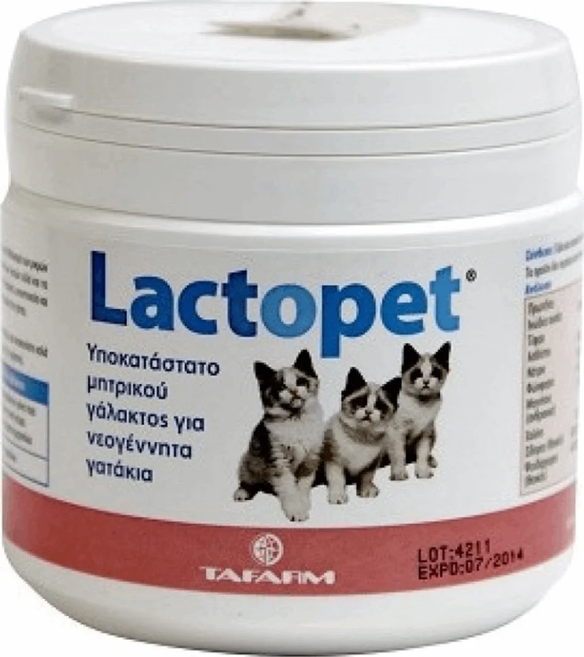 Φωτογραφία προϊόντος: TAFARM LACTOPET KITTEN (+ ΜΠΙΜΠΕΡΟ) 200gr