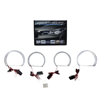 Φωτογραφία προϊόντος: Δαχτυλίδια angel eyes για BMW E46 με ανακλαστήρα sedan, combi (1998-2005) / E46 coupe (1998-2003) - U-Design με δύο χρώματα