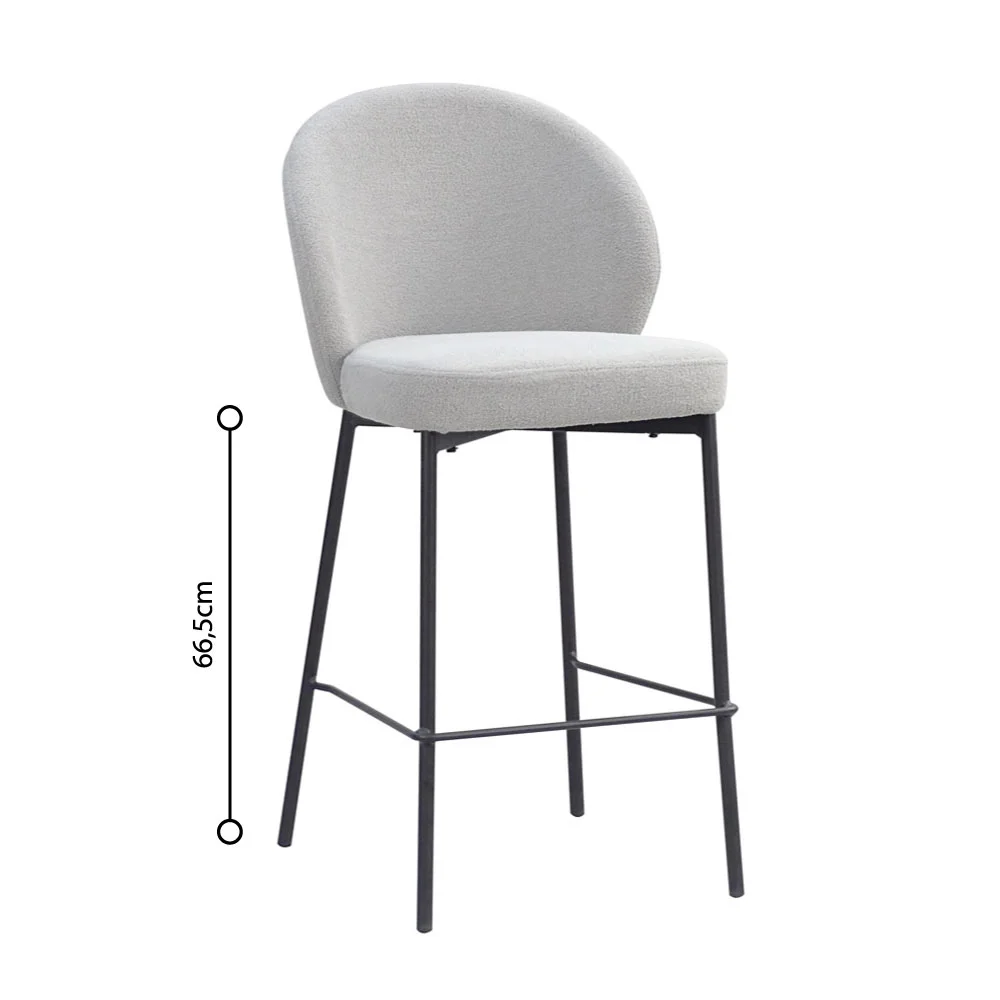 Φωτογραφία προϊόντος: LIBERTA LUNE ΣΚΑΜΠΟ BAR ΓΚΡΙ 48x53.5x95.5