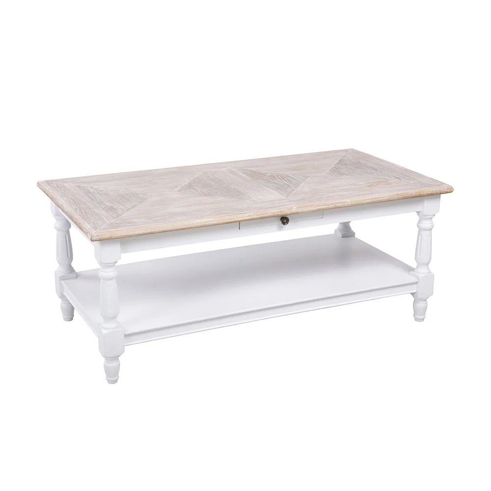 Φωτογραφία προϊόντος: LIBERTA HISTORY COFFEE TABLE ΛΕΥΚΟ ΦΥΣΙΚΟ 125x64x50