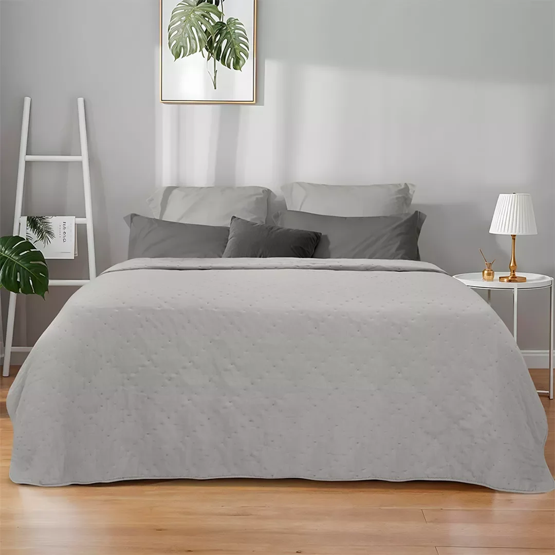 Φωτογραφία προϊόντος: LINO ΚΟΥΒΕΡΛΙ LIPE GRAY 220X240 Grey Υπέρδιπλο
