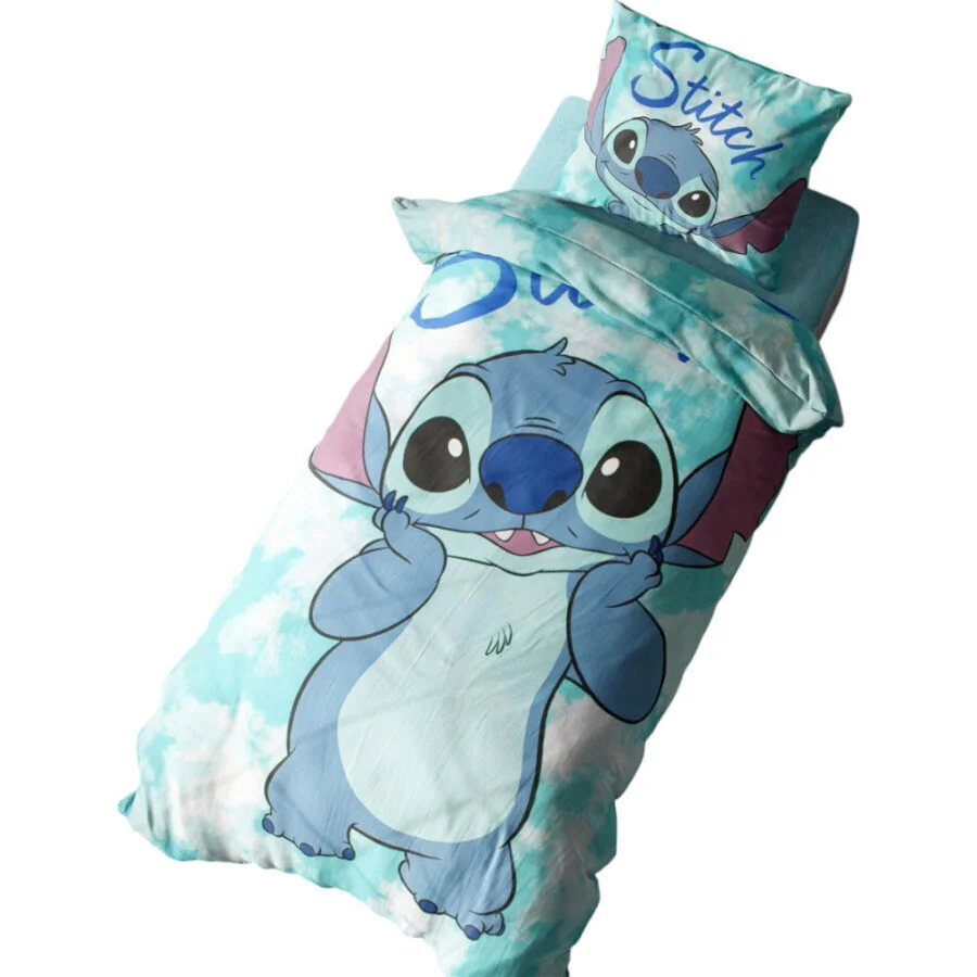 Φωτογραφία προϊόντος: Σεντόνια Σετ 3 τεμ Disney Home Stitch 823 160X240 Turquoise 100% Cotton