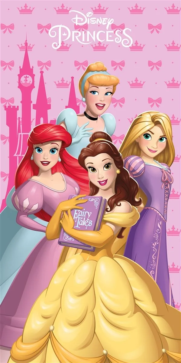 Φωτογραφία προϊόντος: Πετσέτα Θαλάσσης Quick Dry Disney Home Princess 191 70X140 Baby Pink 100% Microfiber