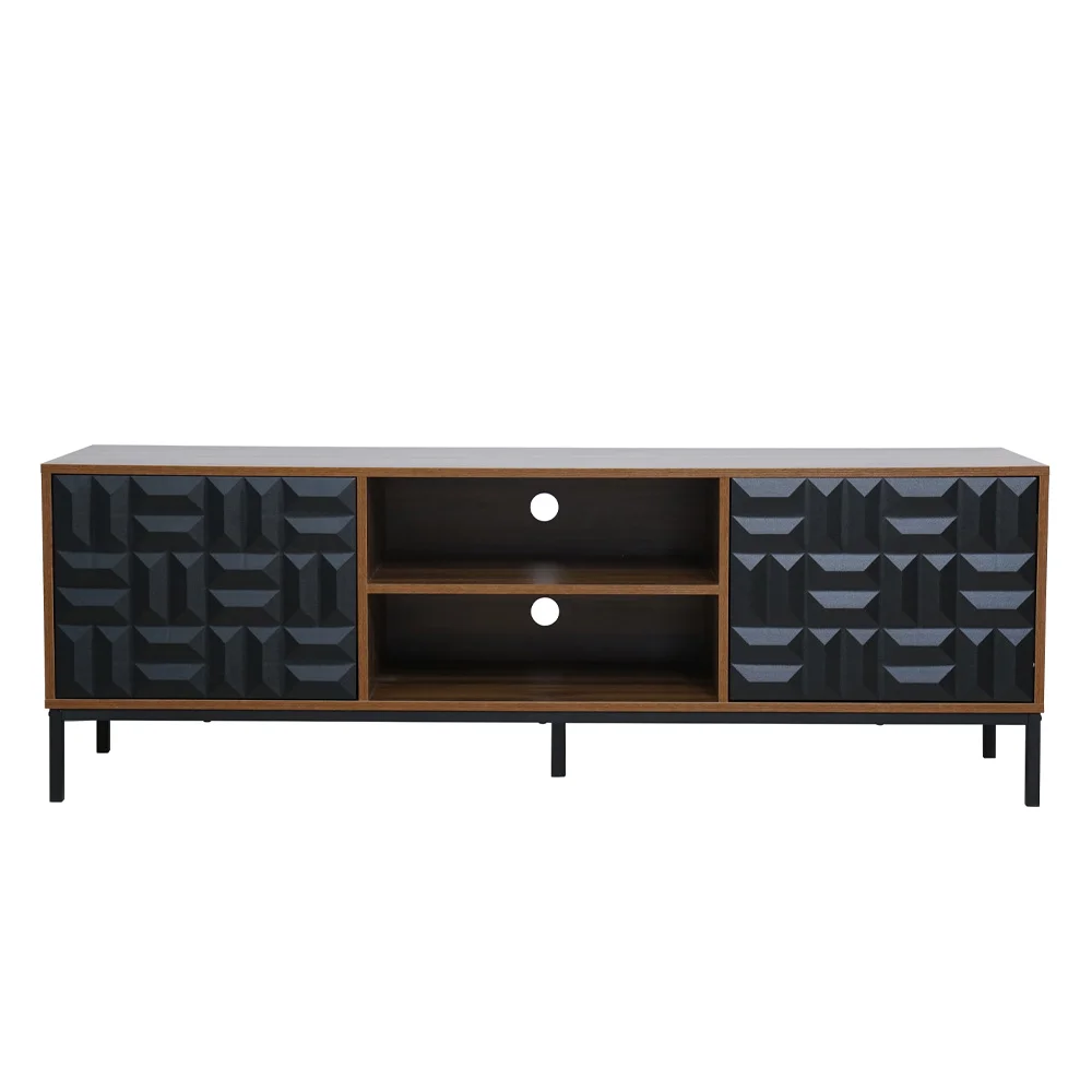 Φωτογραφία προϊόντος: ZUMA TV STAND ΚΑΡΥΔΙ ΜΑΥΡΟ 160x40x54.5