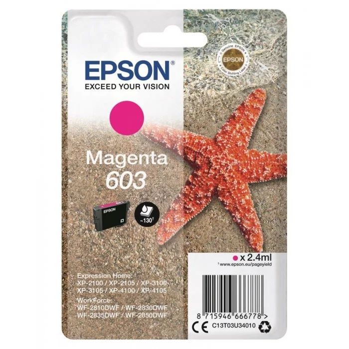 Φωτογραφία προϊόντος: Ink Epson T03U340 C13T03U340 Magenta 2.4ml