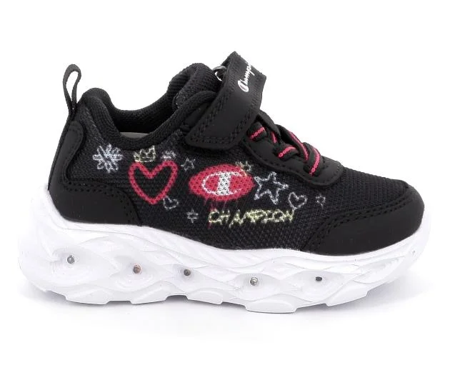 Φωτογραφία προϊόντος: Champion Infants Funfair Print G Td Low Cut Shoe - BLACK/PINK/WHITE