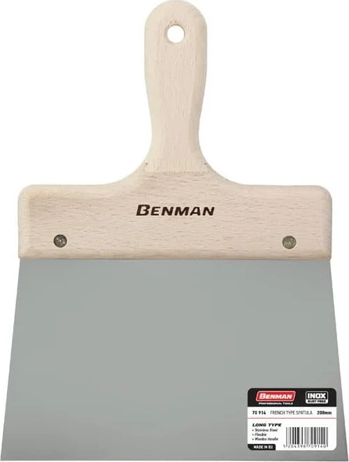 Φωτογραφία προϊόντος: Benman 70914 - Σπάτουλα Inox 200mm με Ξύλινη Λαβή
