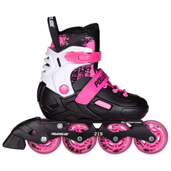 Φωτογραφία προϊόντος: POWERSLIDE Khaan Magic Pink Adj. Αυξομειούμενα Πατίνια - Μαύρο/Λευκό/Ροζ Μαύρο-Λευκό-Ροζ