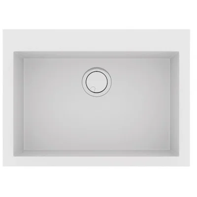 Φωτογραφία προϊόντος: Sanitec Ultra Granite 815 (70X50) Bianco Ένθετος Νεροχύτης