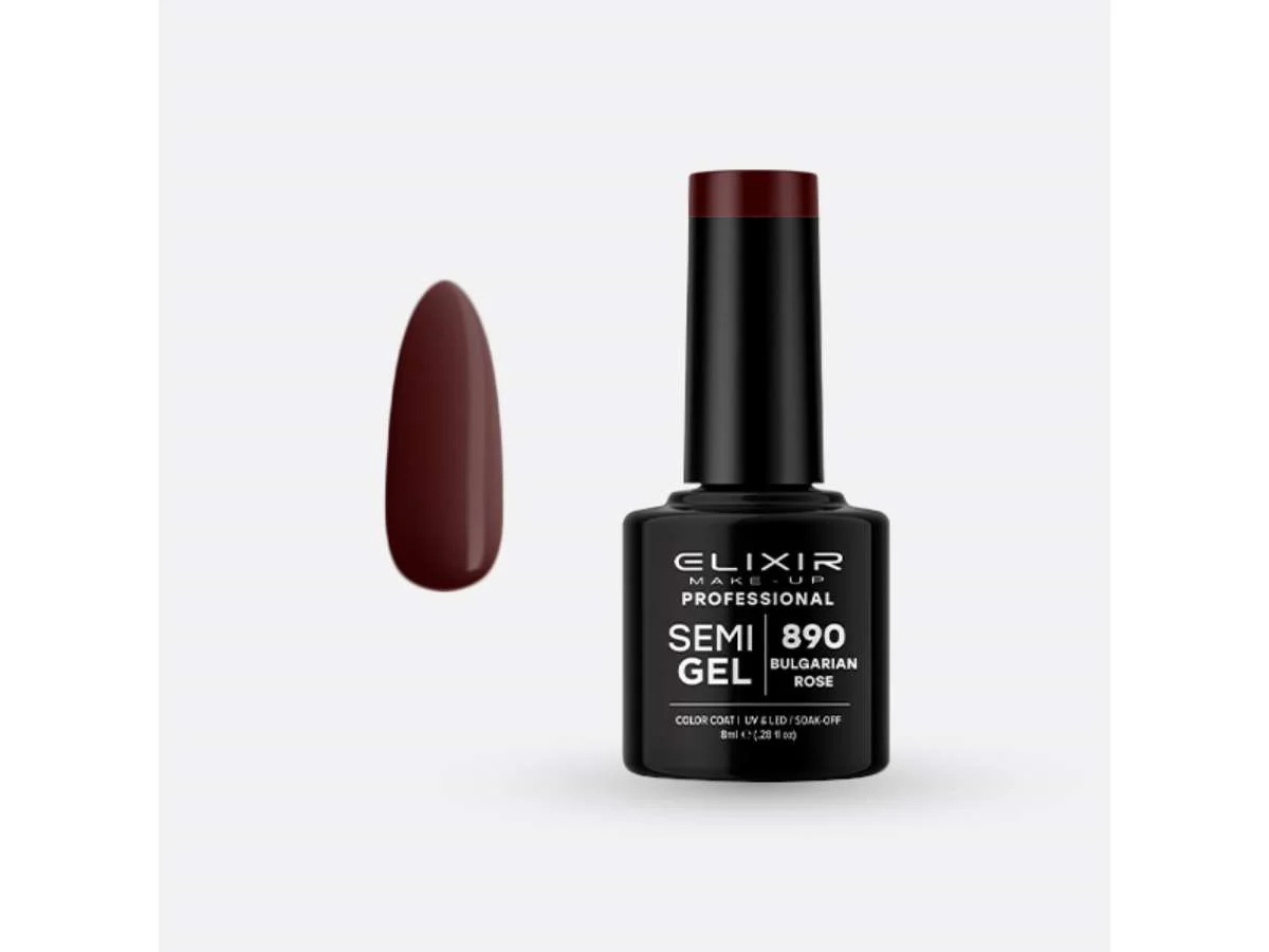 Φωτογραφία προϊόντος: Ημιμόνιμο βερνίκι Elixir Semi Gel 890 Bulgarian Rose 8ml