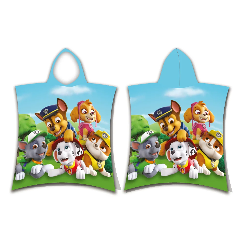 Φωτογραφία προϊόντος: Παιδικό πόντσο Microfiber Paw Patrol Τυρκουάζ 50 x 115 cm Τυρκουάζ 50 x 115 cm