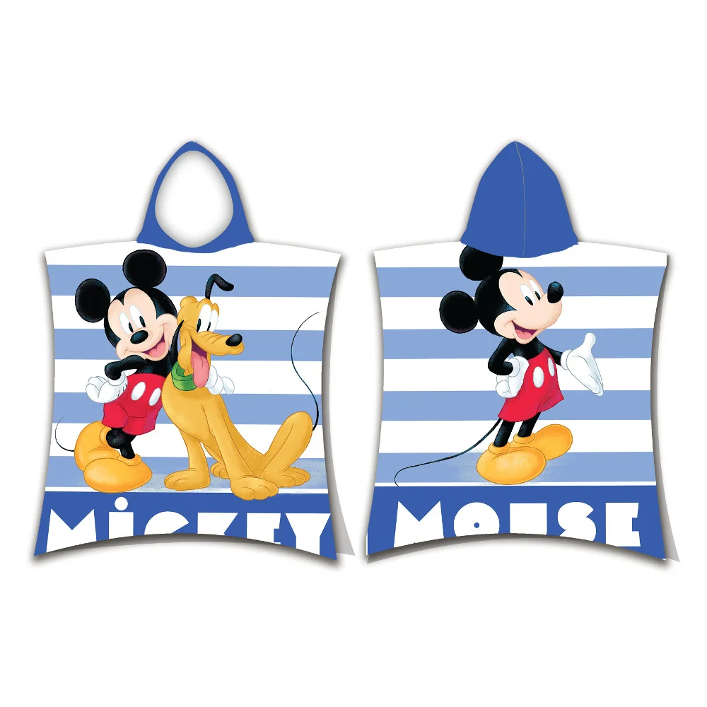 Φωτογραφία προϊόντος: Παιδικό πόντσο Microfiber Mickey Μπλε 50 x 115 cm