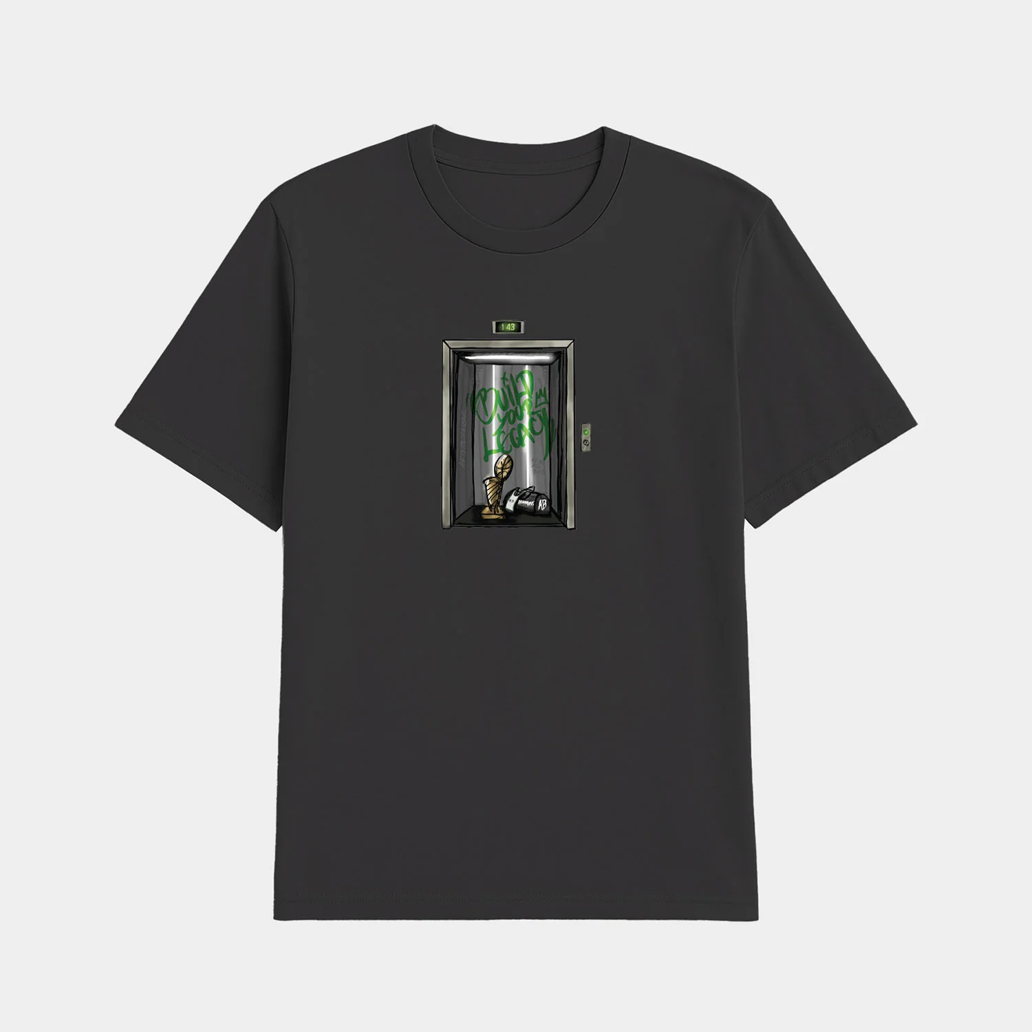 Φωτογραφία προϊόντος: ANTETOKOUNBROS AB ELEVATOR T-SHIRT ΜΑΥΡΟ