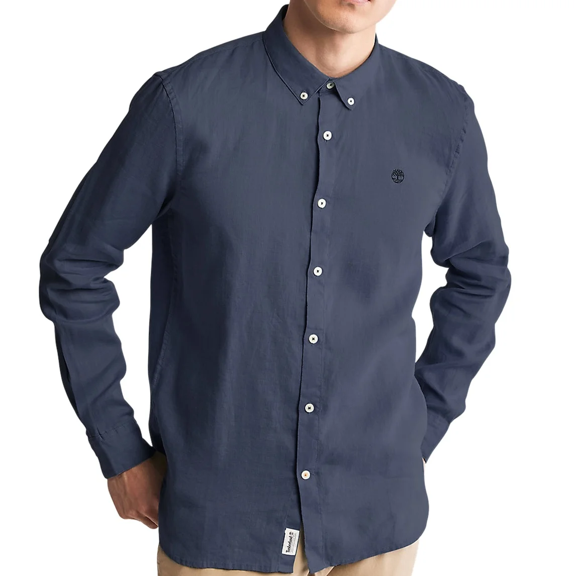 Φωτογραφία προϊόντος: TIMBERLAND MEN S TIMBERLAND MILL BROOK LINEN SHIRT DARK SAPPHIRE