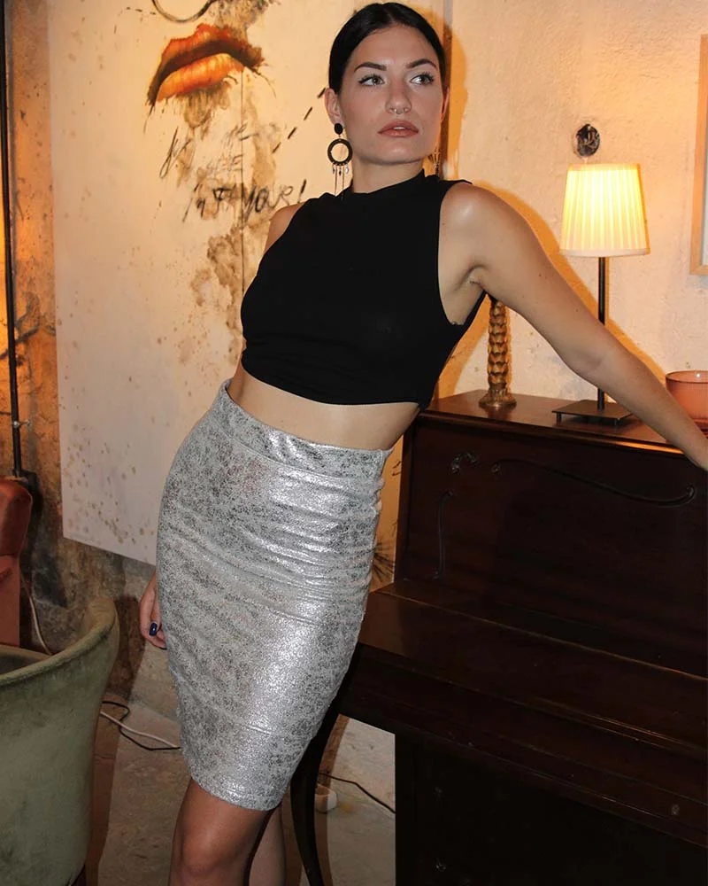 Φωτογραφία προϊόντος: SOU Γυναικείο crop top με ντεκολτέ στην πλάτη 95% bomull