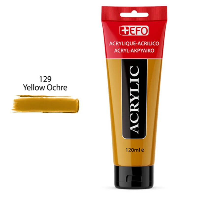 Φωτογραφία προϊόντος: +Efo Acrylic 120ml 129 Yellow Ochre 389129