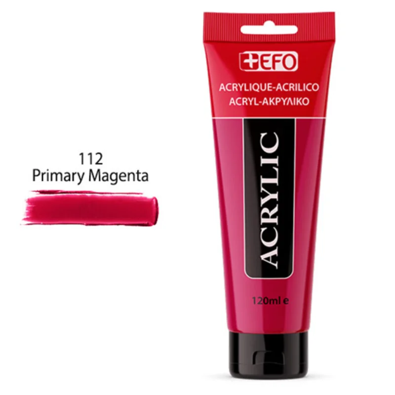 Φωτογραφία προϊόντος: +Efo Acrylic 120ml 112 Primary Magenta 389112