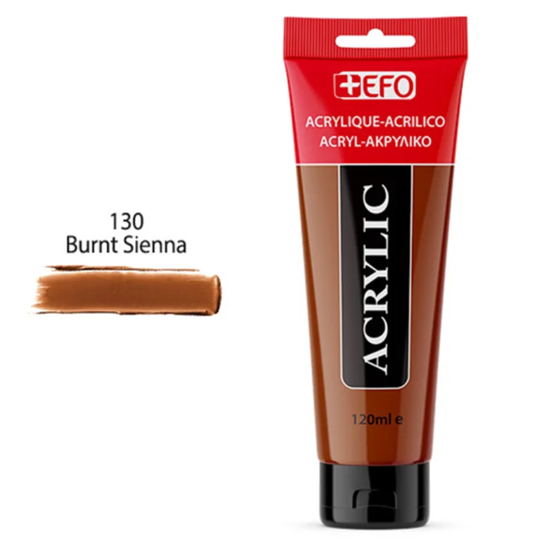 Φωτογραφία προϊόντος: +Efo Acrylic 120ml 130 Burnt Sienna 389130