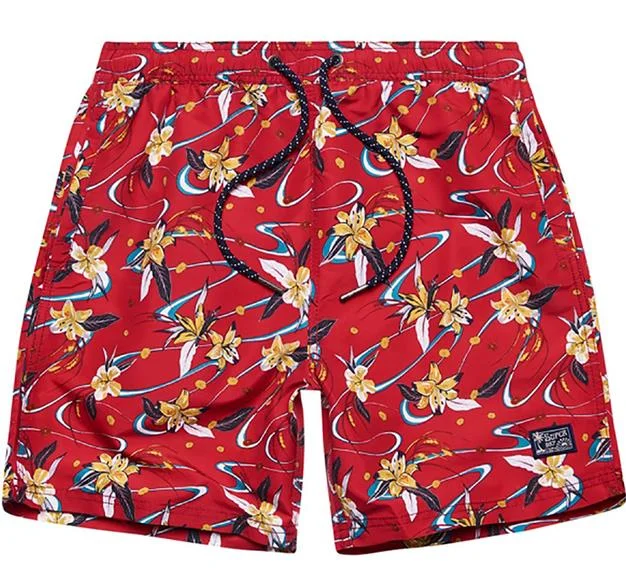 Φωτογραφία προϊόντος: Superdry OVIN VINTAGE HAWAIIAN SWIMSHORT - RED LILY AOP