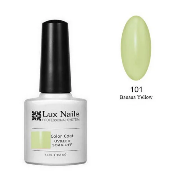 Φωτογραφία προϊόντος: LUX NAILS Ημιμόνιμο Επαγγελματικό Βερνίκι Lux Nails No101 - Banana Yellow