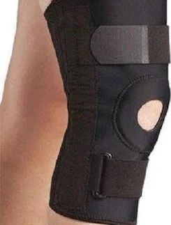 Φωτογραφία προϊόντος: Alfa Care AC-1054Β one Size Επιγονατίδα με Οπή και Μπανέλες σε Μαύρο χρώμα